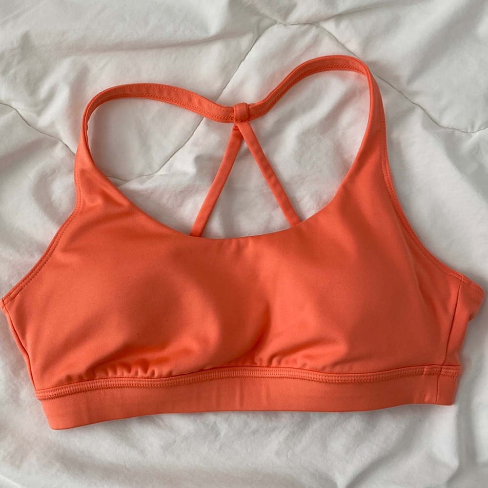 Reebok sports bra orange